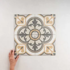 Carrelage Imitation Carreaux de Ciment ART NOUVEAU DECOR 20x20 Majestic Colour - Les Carreaux de Jean-Gioia Materia Clearance