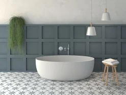 Carrelage Imitation Carreaux De Ciment 22,3x22,3 HAVANA White Flowers - Les Carreaux de Jean-Les Carreaux De Jean  Discount