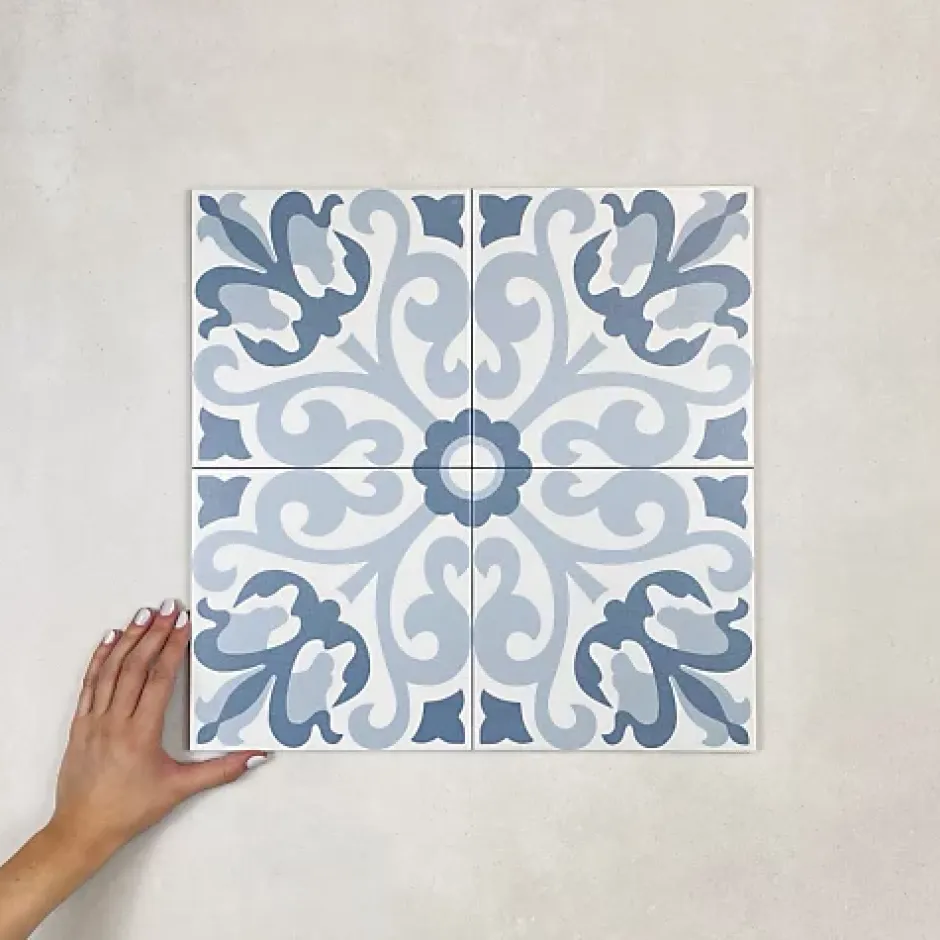 Les Carreaux De Jean Carrelage Imitation Carreaux de Ciment LA MADELEINE 20x20 Fitou - Les Carreaux de Jean