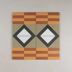 Gioia Materia Carrelage Imitation Carreaux de Ciment BAUHOME 20x20 Mark Warm - Les Carreaux de Jean