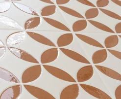 Carrelage Imitation Carreaux De Ciment 22,3x22,3 MAYARI Clay Petals - Les Carreaux de Jean-Les Carreaux De Jean  Clearance