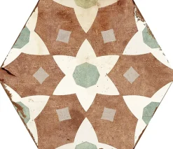 Concept Mosaïque Carrelage imitation carreaux ciment 21x25 cm YASMINE