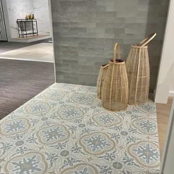 Carrelage Imitation Carreaux de Ciment LA MADELEINE 20x20 Gaetine Bleu - Les Carreaux de Jean-Les Carreaux De Jean  Sale