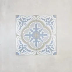 Carrelage Imitation Carreaux de Ciment LA MADELEINE 20x20 Gaetine Bleu - Les Carreaux de Jean-Les Carreaux De Jean Sale