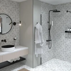 Les Carreaux De Jean Carrelage Imitation Carreaux de Ciment LA MADELEINE 20x20 Zelie Gris - Les Carreaux de Jean