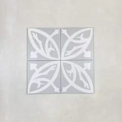 Les Carreaux De Jean Carrelage Imitation Carreaux de Ciment LA MADELEINE 20x20 Zelie Gris - Les Carreaux de Jean