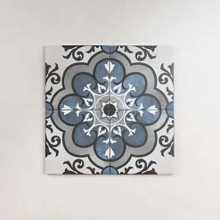 Les Carreaux De Jean Carrelage Imitation Carreaux de Ciment FLEUR 15x15 Madeleine - Les Carreaux de Jean