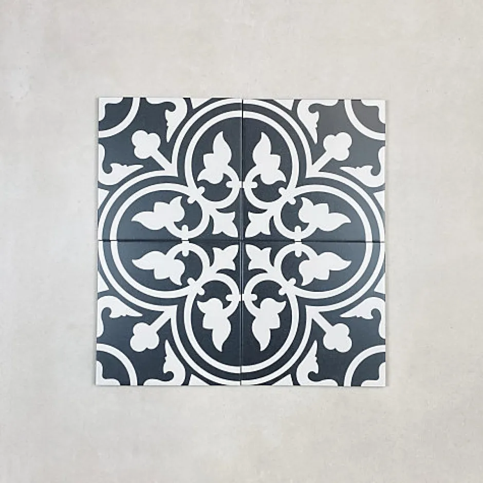 Les Carreaux De Jean Carrelage Imitation Carreaux de Ciment LA MADELEINE 20x20 Flora - Les Carreaux de Jean