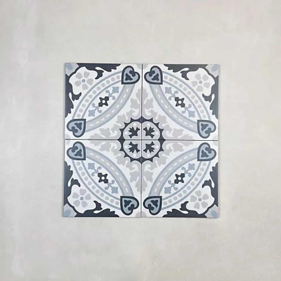 Les Carreaux De Jean Carrelage Imitation Carreaux de Ciment LA MADELEINE 20x20 Flora - Les Carreaux de Jean