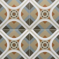 Carrelage Imitation Carreaux De Ciment 20x20 RIVOLI Cinque - Les Carreaux de Jean-Les Carreaux De Jean  Sale