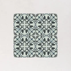 Carrelage Imitation Carreaux De Ciment 20x20 LA VILETTE Adele Bleu - Les Carreaux de Jean-Les Carreaux De Jean  Best