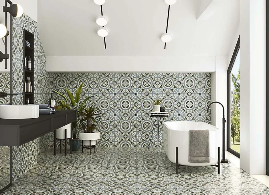 Gioia Materia Carrelage Imitation Carreaux De Ciment 20x20 THREE CAPITALS Viena - Les Carreaux de Jean