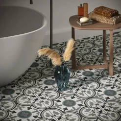 Les Carreaux De Jean  Carrelage Imitation Carreaux De Ciment 20x20 LA VILETTE George Bleu - Les Carreaux de Jean