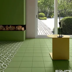 Les Carreaux De Jean  Carrelage Imitation Carreaux De Ciment 20x20 RIVOLI Bergen Verde - Les Carreaux de Jean