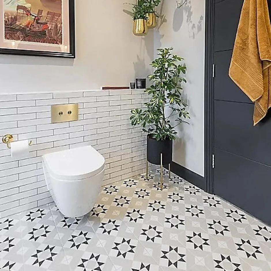 Les Carreaux De Jean Carrelage Imitation Carreaux de Ciment KOMPAS 20x20 Vita - Les Carreaux de Jean