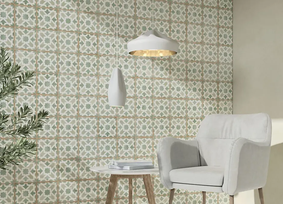 Carrelage Imitation Carreaux De Ciment 12,5x12,5 CASABLANCA Malik - Les Carreaux de Jean-Les Carreaux De Jean Best