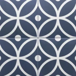 Carrelage Imitation Carreaux De Ciment 20x20 RIVOLI Bergen Azul - Les Carreaux de Jean-Les Carreaux De Jean  Clearance