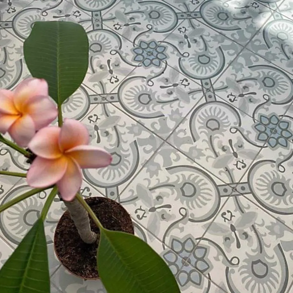 Carrelage Imitation Carreaux de Ciment LA MADELEINE 20x20 Papillon - Les Carreaux de Jean-Les Carreaux De Jean Hot