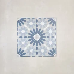 Carrelage Imitation Carreaux de Ciment LA MADELEINE 20x20 Syrah Bleu - Les Carreaux de Jean-Les Carreaux De Jean  Sale