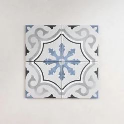 Carrelage Imitation Carreaux de Ciment FLEUR 15x15 Lou - Les Carreaux de Jean-Les Carreaux De Jean Clearance