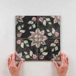 Les Carreaux De Jean  Carrelage Imitation Carreaux de Ciment Elisa FIORENTINA 15x15 - Les Carreaux de Jean