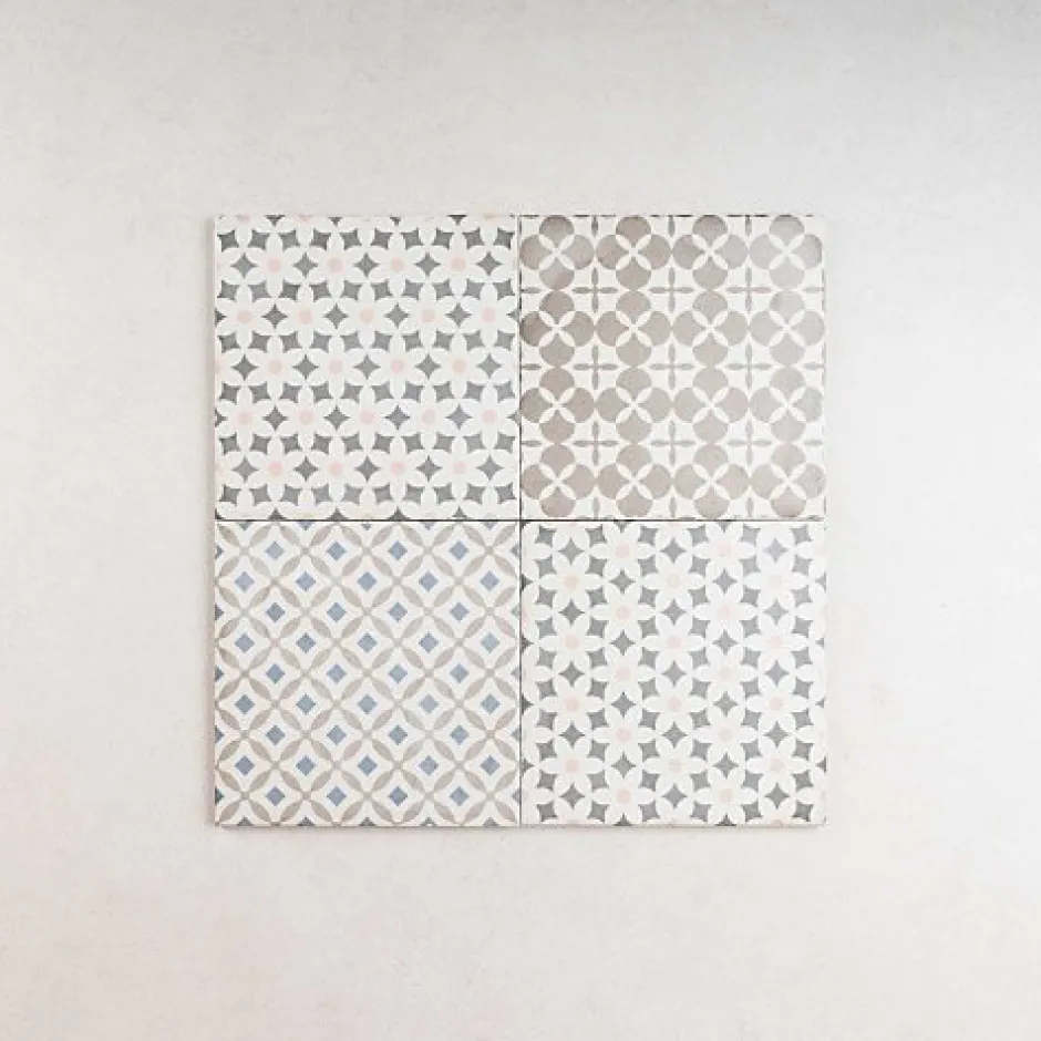 Carrelage Imitation Carreaux de Ciment ART NOUVEAU DECOR 20x20 Alameda Colour - Les Carreaux de Jean-Gioia Materia