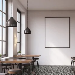 Carrelage Imitation Carreaux de Ciment LA MADELEINE 20x20 Zelie Noir - Les Carreaux de Jean-Les Carreaux De Jean  Outlet