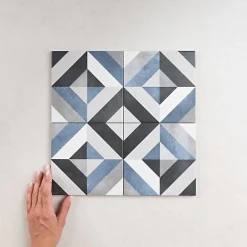 Carrelage Imitation Carreaux de Ciment FLEUR 15x15 Geraldine - Les Carreaux de Jean-Les Carreaux De Jean  Best