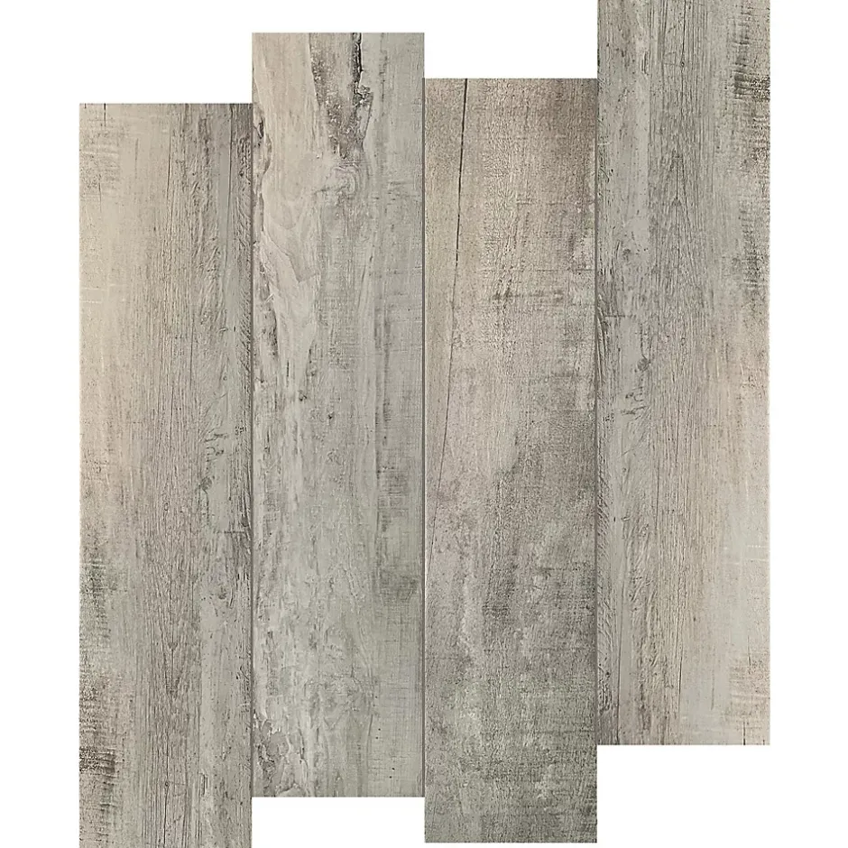 Allocarrelage Carrelage Imitation Parquet 19x80 Cortina Gris -