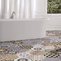 Carrelage interieur Imitation Carreaux de Ciment ANDALUSI MIX 28,5x33 - Les Carreaux de Jean-Les Carreaux De Jean Online