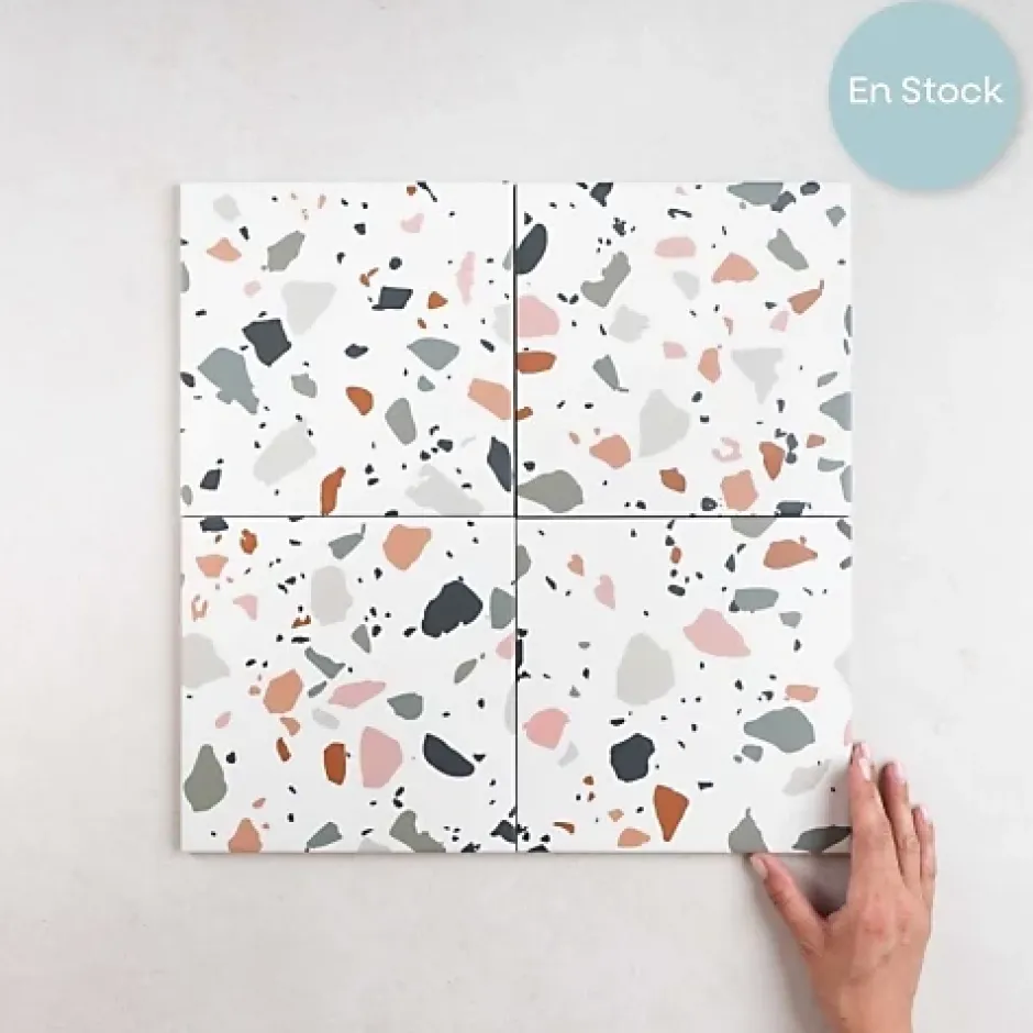 Les Carreaux De Jean Carrelage interieur TERRAZZO TRENDY 20x20 Mix - Les Carreaux de Jean