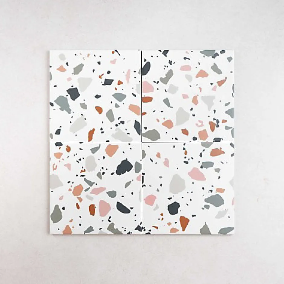 Les Carreaux De Jean Carrelage interieur TERRAZZO TRENDY 20x20 Mix - Les Carreaux de Jean