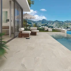 Carrelage intérieur / extérieur effet pierre naturelle 15 x 15 cm BALI-R gris-Eiffel art construction Sale