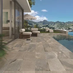 Carrelage intérieur / extérieur effet pierre naturelle 30x60 cm BALI Grafito-Eiffel art construction Hot