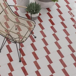 Carrelage intérieur Effet Zellige Rouge BEJMAT 5x15 Carmin - Les Carreaux de Jean-Les Carreaux De Jean Outlet