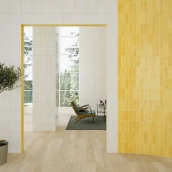 Les Carreaux De Jean Carrelage intérieur Effet Zellige Jaune BEJMAT 5x15 Lemonade - Les Carreaux de Jean