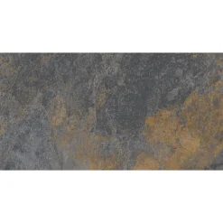 Eiffel art construction Carrelage intérieur et extérieur sol effet pierre granite bali gris anthracite nuancé 30x60 cm TEPUY R MIX