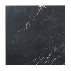 GoodHome Carrelage intérieur sol et mur effet marbre noir brillant L.59.5 x l.59.5 cm x ép.9 mm, Ultimate Marble
