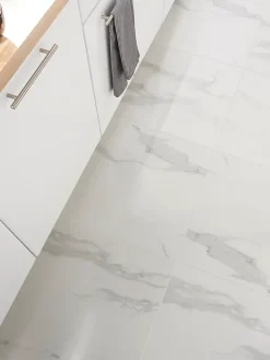 GoodHome Carrelage intérieur sol et mural Ultimate marble effet marbre L.59.5 cm x l.59.5 cm x Ep.0.9 cm blanc