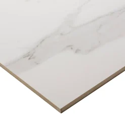 GoodHome Carrelage intérieur sol et mural Ultimate marble effet marbre L.59.5 cm x l.59.5 cm x Ep.0.9 cm blanc