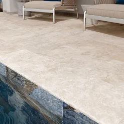 Carrelage izmir 40x60 cm effet travertin antidérapant r11-Concept Mosaïque New