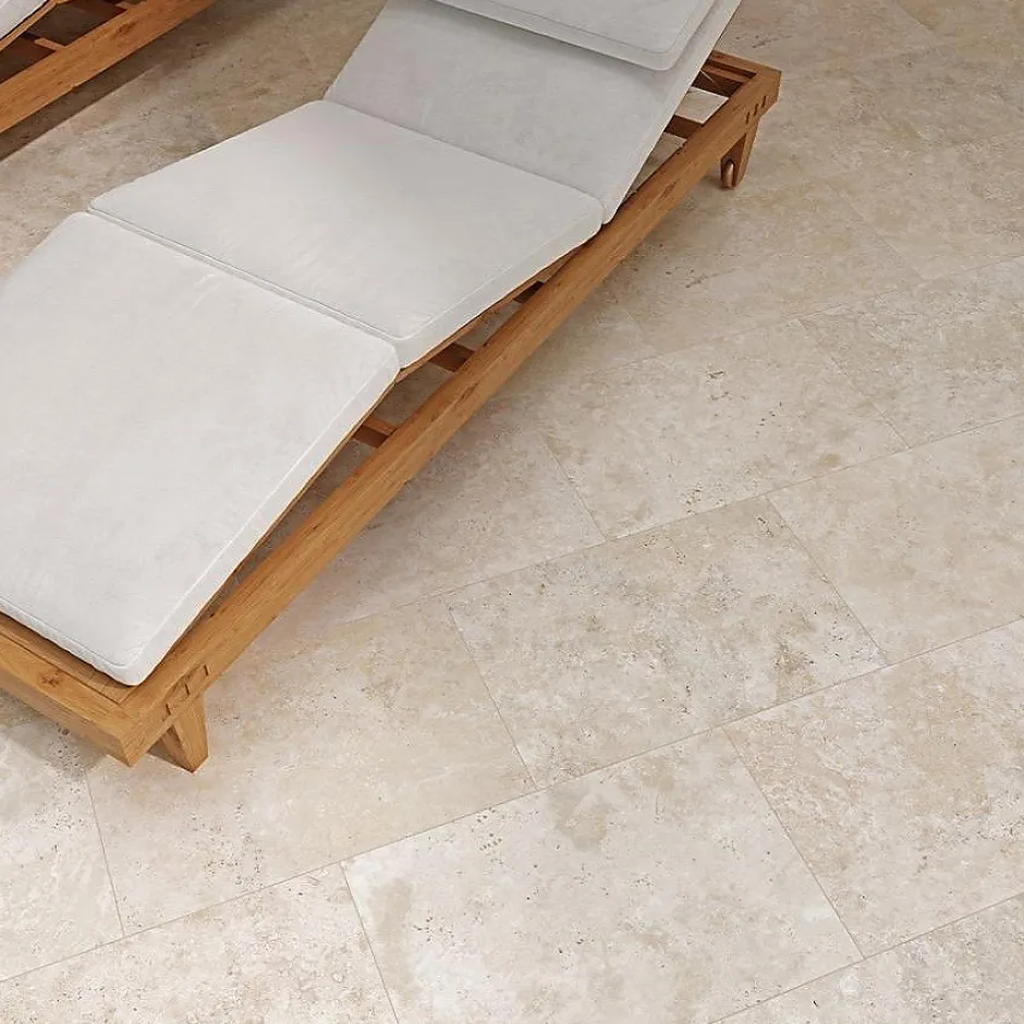 Carrelage izmir 40x60 cm effet travertin antidérapant r11-Concept Mosaïque New