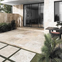 Concept Mosaïque Carrelage izmir 60x120 cm effet travertin antidérapant r11