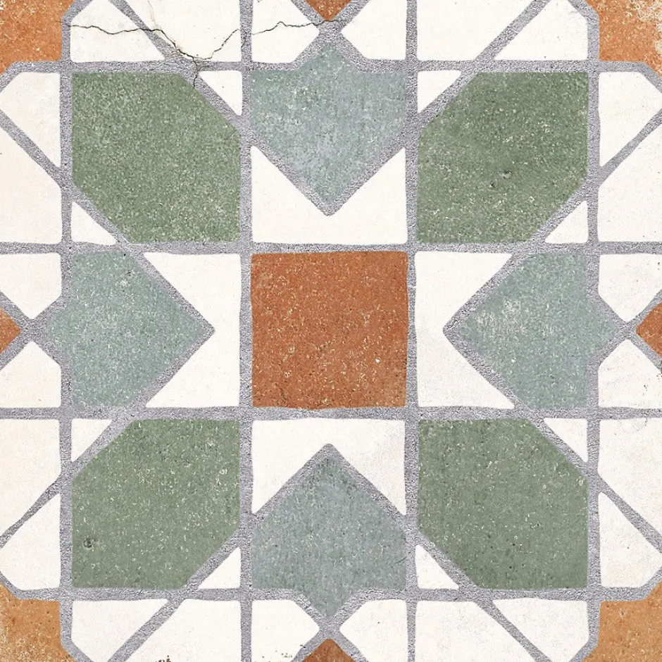 carrelage JADEA 20x20cm imitation carreaux ciment-Concept Mosaïque Outlet