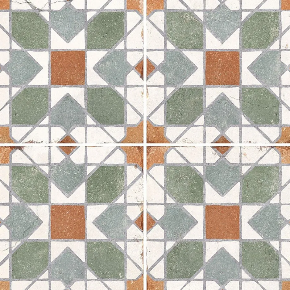 carrelage JADEA 20x20cm imitation carreaux ciment-Concept Mosaïque Outlet