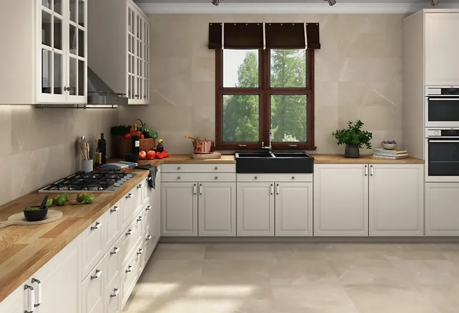 Carrelage Marble Art Crema - Mat 60 x 60cm ( vendu par boite de 1,42 m² )-Vitacer New