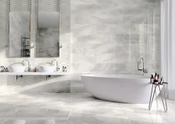 Carrelage Marbre 60x120 Masterstone Blanc Rectifié Mat --Allocarrelage Best