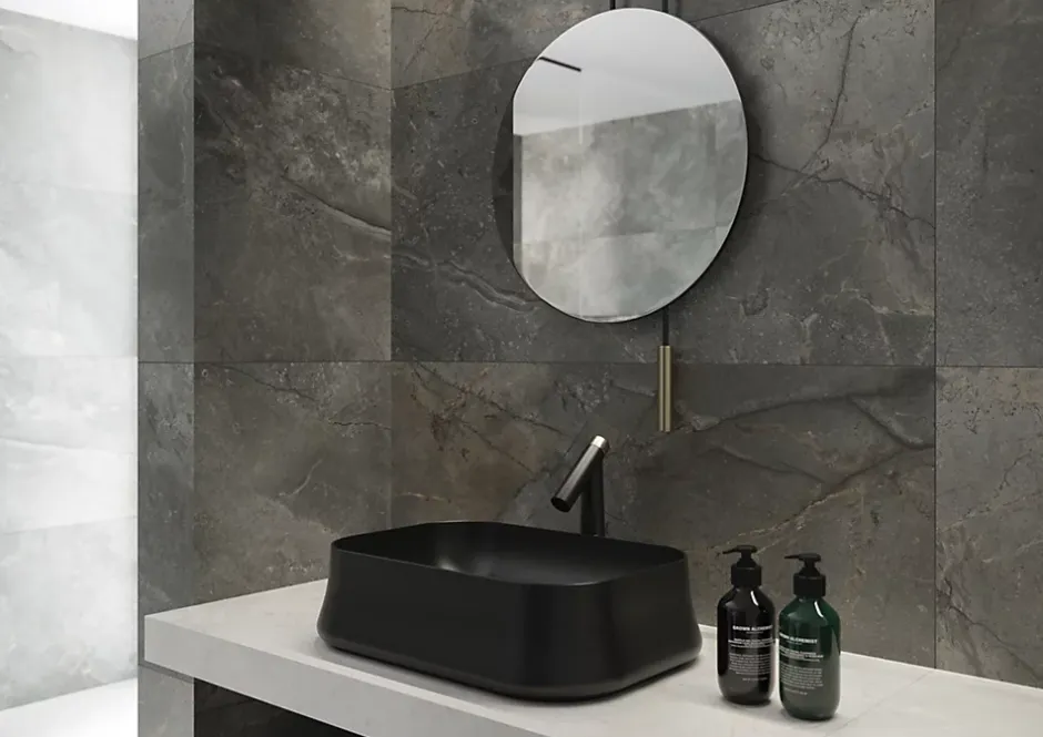 Carrelage Marbre 60x120 Masterstone Graphite Rectifié Mat --Allocarrelage New