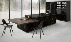 Energie Ker Carrelage Marquina brillant Noir - brillant 60 x 60cm ( vendu par boite de 1,44 m² )