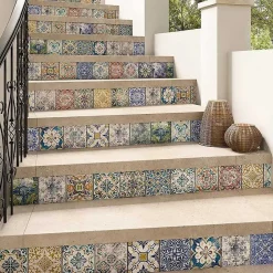 Concept Mosaïque Carrelage mix santacruz 15x15 cm effet carreaux ciment vieilli